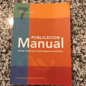 Publication manual of the American psychological association